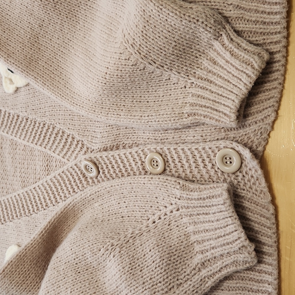 Dreamers By Debut 3D Bear Cardigan Sweater Size S - Picture 16 of 16
